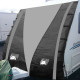 210D Caravan Front Towing Protector Covers Towing Cover Protector Universal Shield Guard - Black + Gray