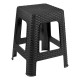 Plastic Rattan Stool Square Stools 28 x 28 x 45 cm - Random Colour