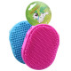 15cm Silicone Double Sided Grooming Pad Brush for Pet Dog - Random Colour