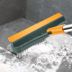 3 in 1 Floor Scrub Brush Squeegee Mop Water Scrubber with 120 Degree Rotating Head - Yellow + Green