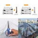 Clear PVC Tarpaulin Heavy Duty Waterproof Transparent Cover Tarp for Greenhouse Garden Patio 2.5 m x 2 m