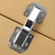 4 PCS Kitchen Cabinet Door Hinges Concealed Cupboard 90 Degree Door Hinges No Slot Required