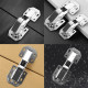 4 PCS Kitchen Cabinet Door Hinges Concealed Cupboard 90 Degree Door Hinges No Slot Required