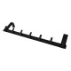 Over Door Hook Hanger Aluminum Alloy Coat Hooks Rack with 7 Hooks - Black