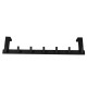 Over Door Hook Hanger Aluminum Alloy Coat Hooks Rack with 7 Hooks - Black