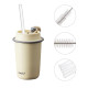 6pcs Travel Tumbler Long Cup Straw Water Bottle Replacement Straw with Cleaning Brush Fit for Stanley 40oz