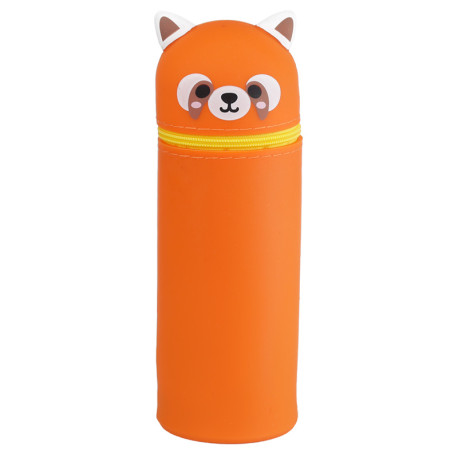 Adoramals Red Panda Silicone Upright Pencil Case