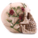 Fantasy Skull Head with Roses Ornament