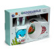 Recycled RPET Set of 5 Kids Cup, Bowl, Plate &amp; Cutlery Set - Adoramals Sealife