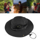 Boonie Sun Hat Bucket Cargo Safari Bush Summer Fishing Hat for Men and Women - Black