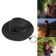 Boonie Sun Hat Bucket Cargo Safari Bush Summer Fishing Hat for Men and Women - Black