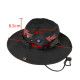 Boonie Sun Hat Bucket Cargo Safari Bush Summer Fishing Hat for Men and Women - Black