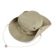 Boonie Sun Hat Bucket Cargo Safari Bush Summer Fishing Hat for Men and Women - Khaki