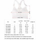 Back Closure Strappy Sports Bras Criss Cross Wireless Padded Workout Yoga Bra Tops - Hot Pink XL