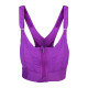 Back Closure Strappy Sports Bras Criss Cross Wireless Padded Workout Yoga Bra Tops - Purple 5XL