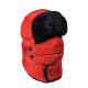 Unisex Winter Trooper Trapper Bomber Hat with Ear Flap Keeping Warm for Skating Skiing Outdoor Activities - Red