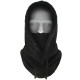 Thermal Balaclava Face Mask Outdoor Sports Mask Hood Hat for Women Men - Black