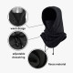 Thermal Balaclava Face Mask Outdoor Sports Mask Hood Hat for Women Men - Black