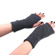 1 Pair Women Cotton Fingerless Arm Winter Gloves Hand Long Warmer Mittens - Grey