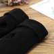 1 Pair Women Cotton Fingerless Arm Winter Gloves Hand Long Warmer Mittens - Navy