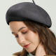 Girls Fashion French Classic Style Beret Hat - Deep Grey