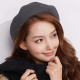 Girls Fashion French Classic Style Beret Hat - Deep Grey