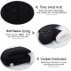 Winter Ladies Non Slip Soft Cozy Slipper Socks Fleece Lined Fluffy and Furry Knitted Warm Home Socks, Black