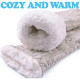 Winter Ladies Non Slip Soft Cozy Slipper Socks Fleece Lined Fluffy and Furry Knitted Warm Home Socks, Light Coffee