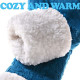 Winter Ladies Non Slip Soft Cozy Slipper Socks Fleece Lined Fluffy and Furry Knitted Warm Home Socks, Lake Blue