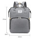 Portable Diaper Bag Maternity Baby Nappy Changing Bags, Large Capacity, Water Resistant - Grey