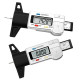 0-25mm LCD Digital Tyre Depth Gauge Caliper Tread Motorbike Car Truck Tester Measurer - Silver