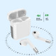 Wireless Bluetooth 5.3 In-Ear Earphones Battery LED Display for iPhone Samsung Android Phones - White