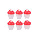 6 Silicone Egg Boil Cooker Mold Boiled Egg Separator Cooker