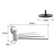 Stainless Steel Towel Rack Drill Free Bathroom Towel Bar with Adjustable Suction Cup