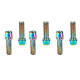 6 pcs/Set Bicycle Stem Bolts M5 x 18mm Stainless Steel Bolt Part for MTB - Multicolor