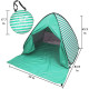 Pop Up Beach Tent Shade Sun Shelter UPF 50+ Canopy Cabana 2-3 Person - Lake Green Stripes