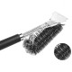 BBQ Grill Cleaning Brush and Scraper Safe Stainless Steel Grill Brush for Grilling Grates - Black