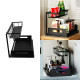 2 Tier Under Sink Pull-out Drawer Storage Shelf Organizer for Kitchen Bathroom - Black