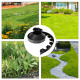 10 Metre Flexible Garden Border Grass Lawn Path Edging Border with Pegs - Black