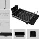 Dish Drying Rack Multifunctional Tableware Drain Rack Stainless Steel Dish Drainers for Kitchen Counter - Black