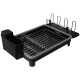 Dish Drying Rack Multifunctional Tableware Drain Rack Stainless Steel Dish Drainers for Kitchen Counter - Black