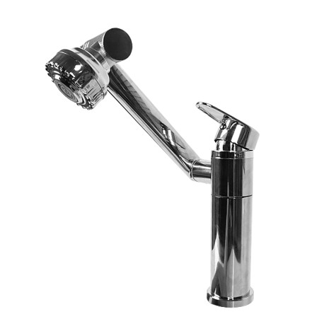 1080 Degree Basin Mixer Tap Faucet Aerator with Rotating Extender Filter - Silver