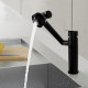 1080 Degree Basin Mixer Tap Faucet Aerator with Rotating Extender Filter - Black