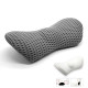 Car Lumbar Support Memory Pillow Chair Cushion for Sleep and Lower Back Relief Pain - Grey