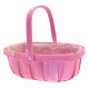 Pink Softwood Trug &amp; Folding Handle 28cm