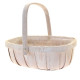 White Softwood Trug &amp; Folding Handle 24.5cm