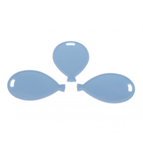 Pastel Blue Balloon Shape Weights (x50)