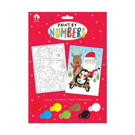 Christmas Paint By Numbers Set