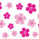 80cm Baby Pink and Hot Pink Fleur Film