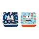 Pack of 3 Boys Printed Food Boxes (Space &amp; Construction Assorted)